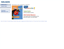 Tablet Screenshot of math1.nelson.com
